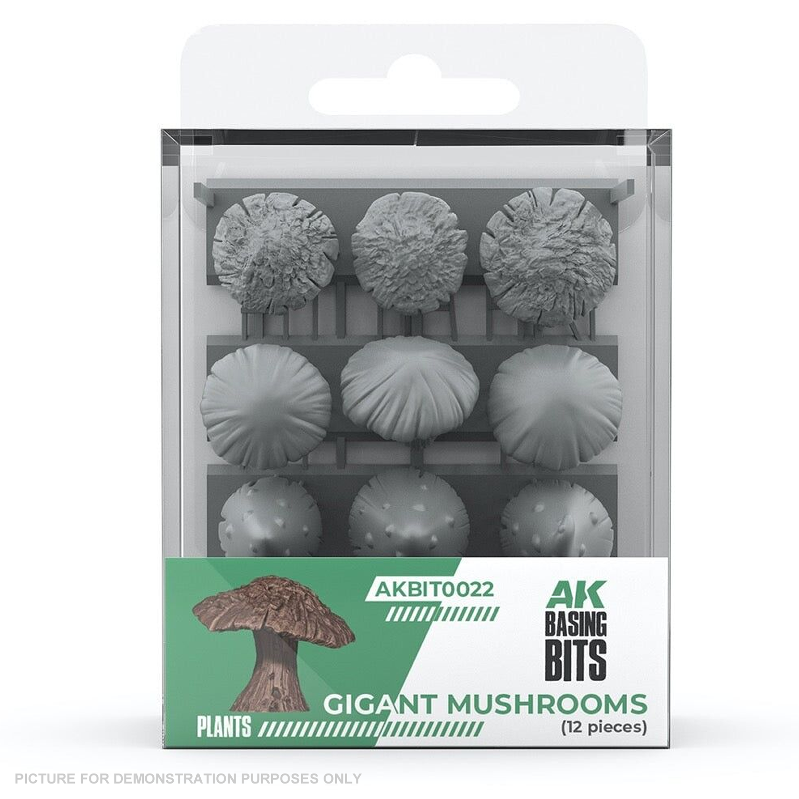 AK Interactive - Basing Bits - Gigant Mushrooms - 12 Pieces